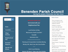 Tablet Screenshot of benendenparishcouncil.org